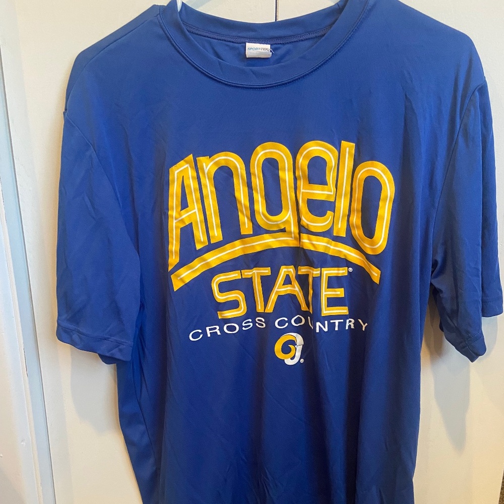 Angelo State University Rams Cross County SportTek T shirt Medium